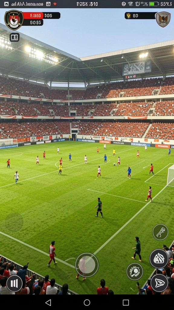 Pemandangan menakjubkan dalam game.