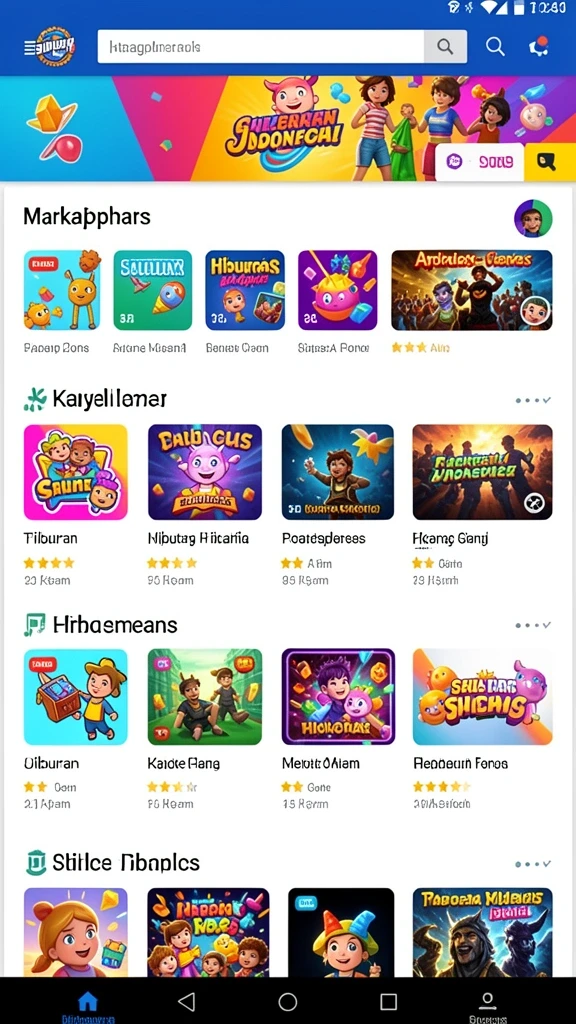 Banyak pilihan permainan yang seru dan menantang.