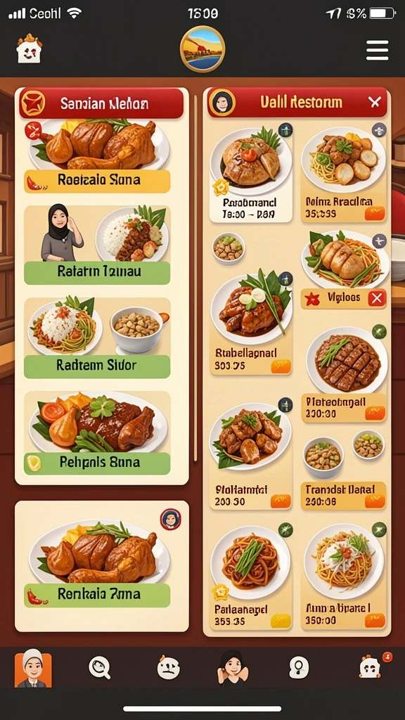 Tampilan antarmuka yang user-friendly dan modern.