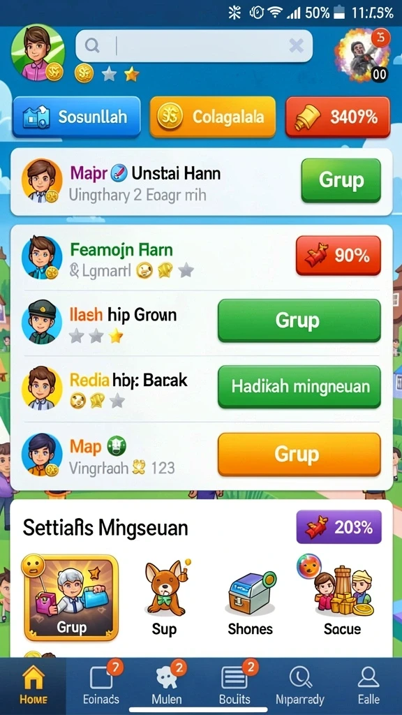Grafis kualitas tinggi membuat pengalaman bermain semakin hidup.