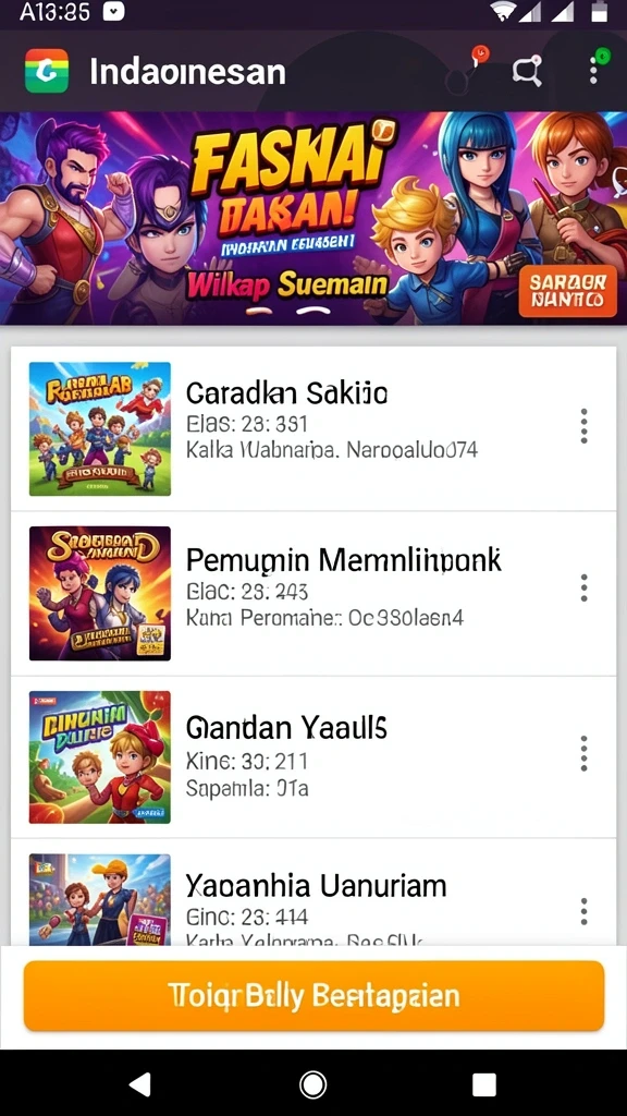Tampilan antarmuka utama GAYO138 yang modern dan menarik.