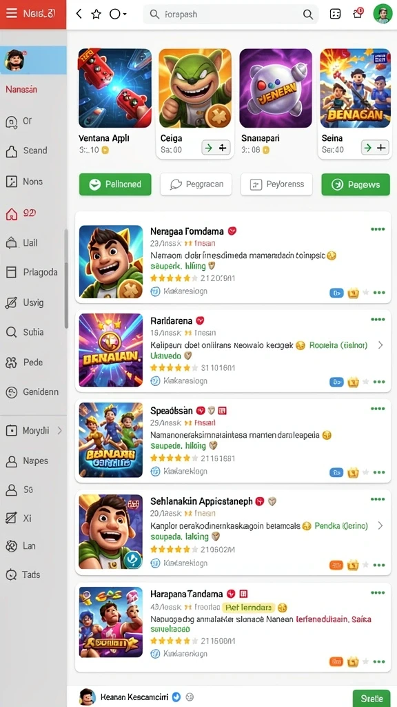 Pengguna sedang menikmati salah satu permainan slot yang populer.