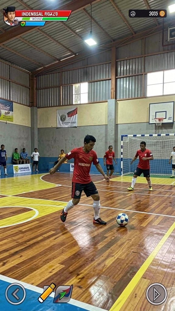 Tangkapan layar menampilkan karakter utama dalam aksi.