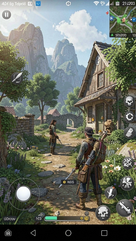 Tangkapan layar menunjukkan mode multiplayer dengan pemain lain.