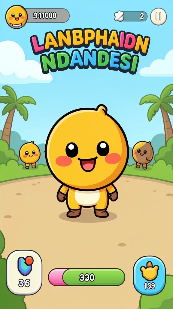 Screenshot menampilkan tampilan utama game IDNSERU.