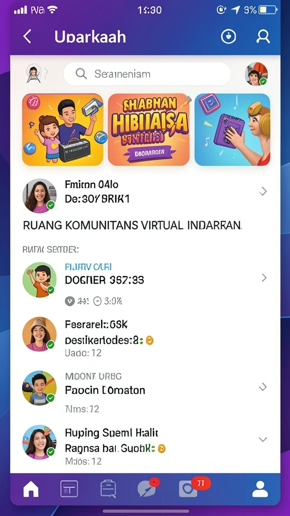 Karakter yang unik dan menarik.