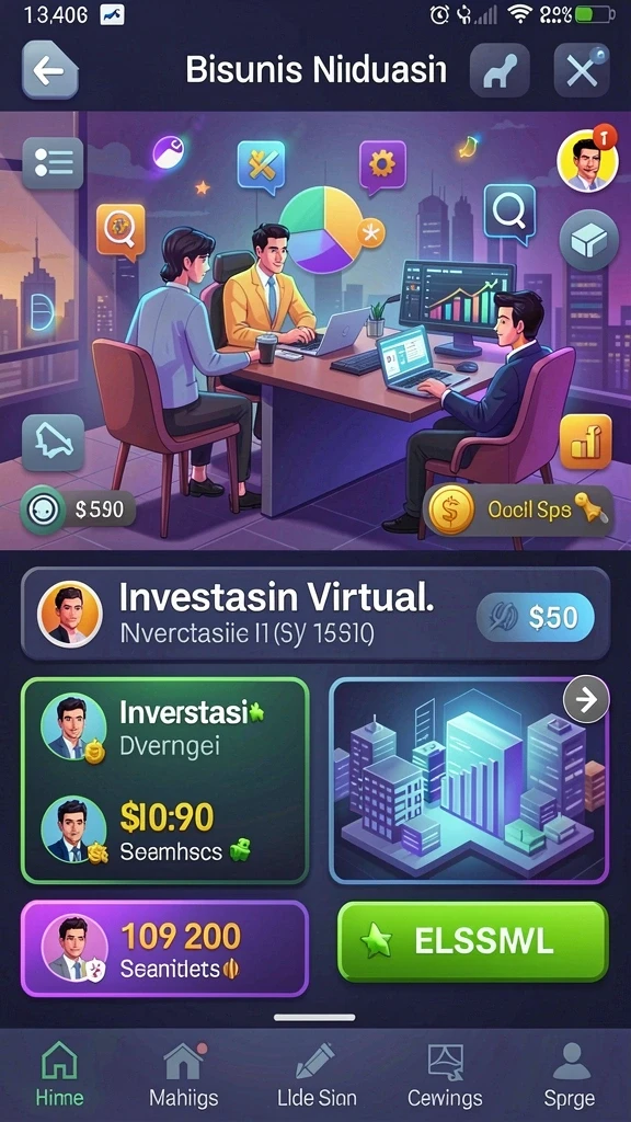 Gameplay seru yang menunjukkan aksi pertarungan.