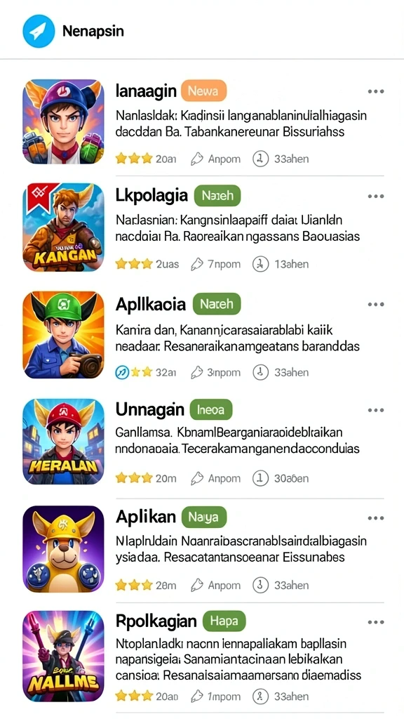 Tampilan menu utama LATOTO yang menarik dan mudah digunakan.