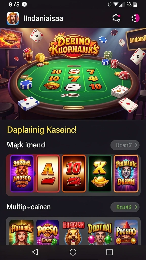 Tampilan awal aplikasi MATARAMTOTO yang menarik dan ramah pengguna.
