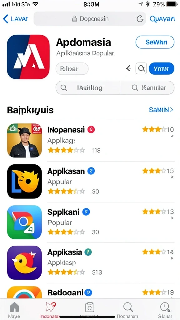 Tampilan awal yang menarik dengan navigasi mudah.