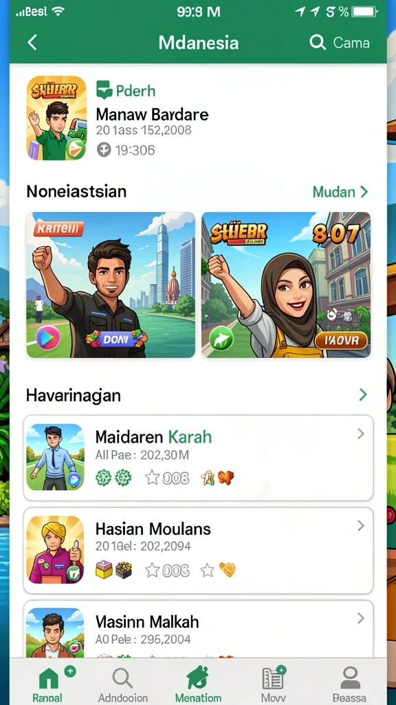 Screenshot menunjukkan karakter utama dalam misi aksi.