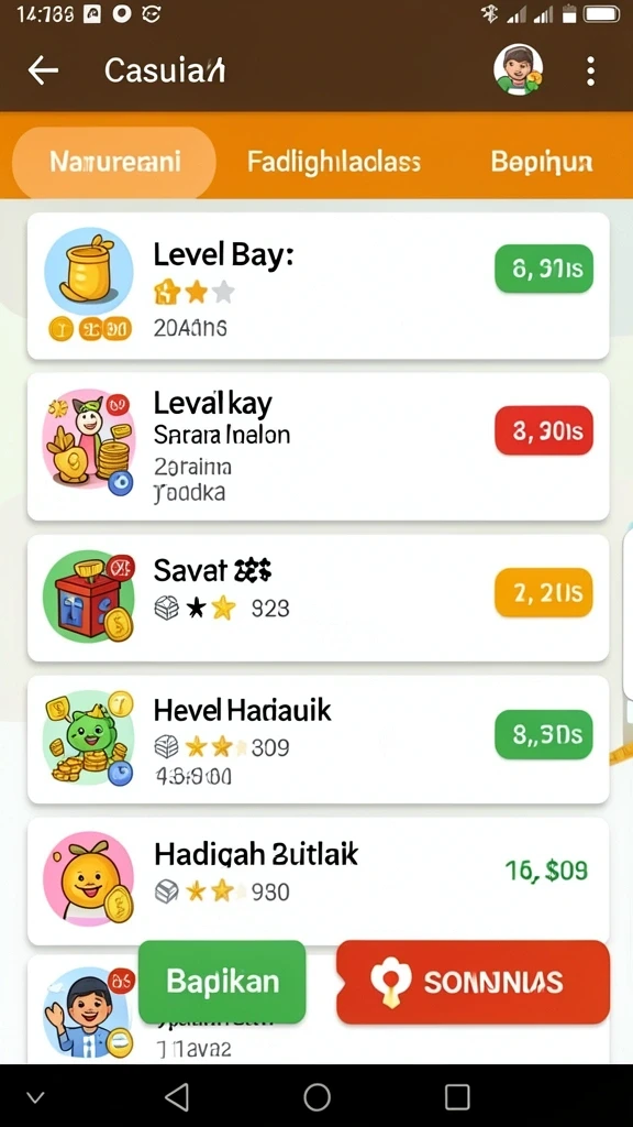 Tantangan menarik di setiap level untuk mengasah strategi.