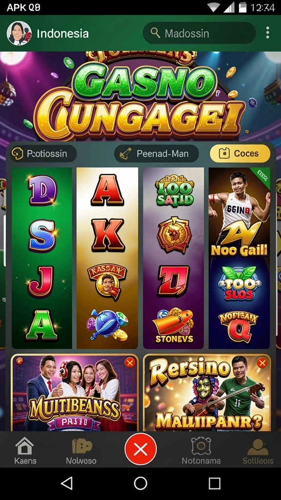 Arena permainan yang dirancang dengan detail dan menarik.