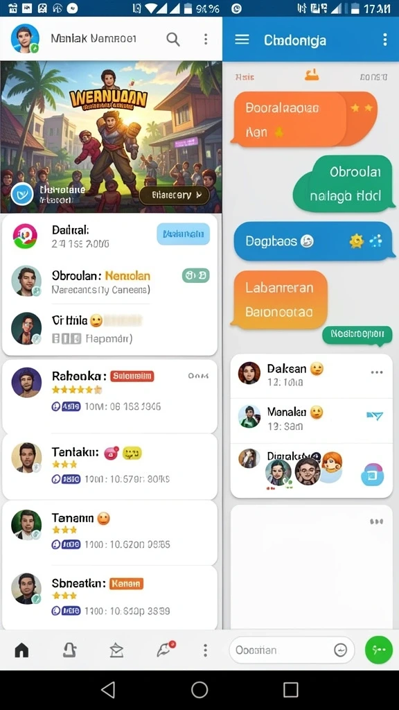 Variasi permainan yang mengasyikkan dan menantang.