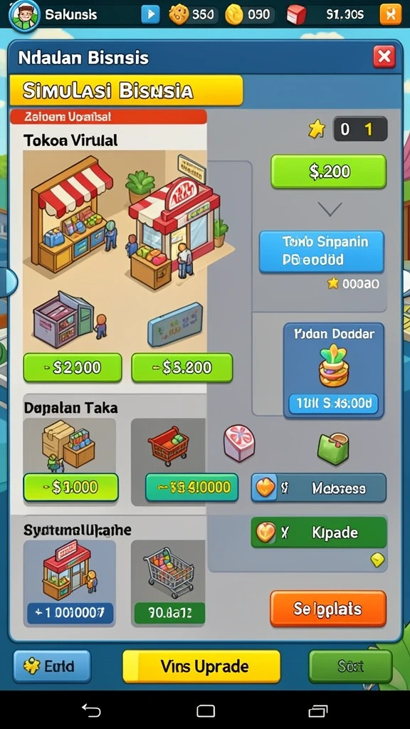Menu pilihan karakter yang beragam dan menarik.