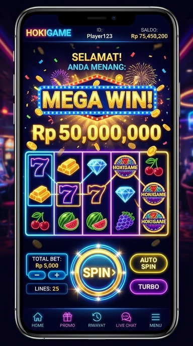 hokigame — layar beranda